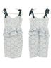 Gianni Bini 100% Polyester 5% Elastane Floral Blue White Cocktail Dress Size 8 - photo 2