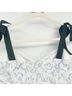 Gianni Bini 100% Polyester 5% Elastane Floral Blue White Cocktail Dress Size 8 - photo 9