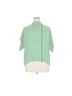 Elings 100% Polyester Solid Green Short Sleeve Blouse Size 14 - photo 7