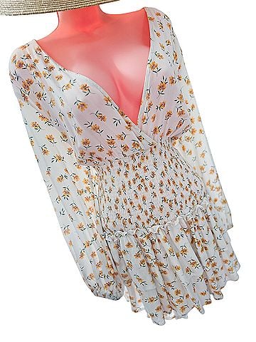 Missguided sunfields and prairie meadows cottagecore Casual Dress (view 2)
