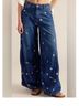 Free People 100% Lyocell Blue White Jeans Size 26 - photo 5