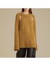 Khaite 100% Cashmere Tan Cashmere Pullover Sweater Size M - photo 4
