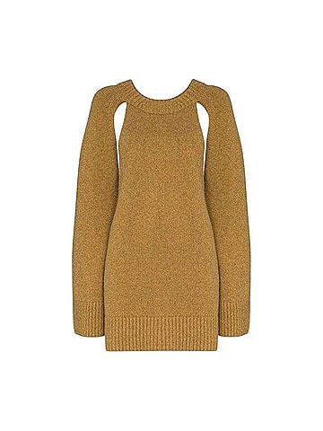Khaite Cut Out Raglan Pullover Cashmere Pullover Sweater (view 1)