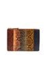 Madewell 100% Leather Snake Print Brown Multi Color Clutch One size - photo 1