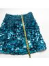 Aje. 100% Polyester Solid Blue Formal Skirt Size 0 - photo 9