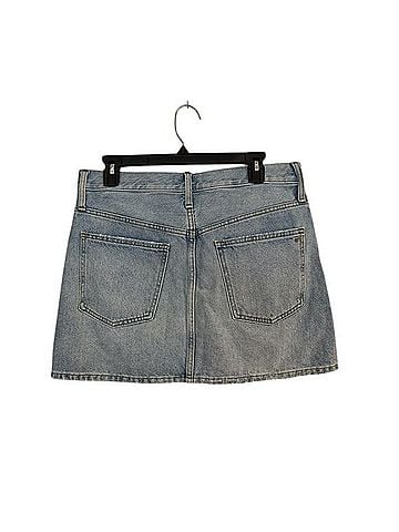 Madewell Rigid Denim Relaxed Mini Skirt Denim Skirt (view 2)