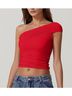 Qinsen Red Short Sleeve Top Size XS - photo 4