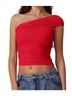 Qinsen Red Short Sleeve Top Size XS - photo 1