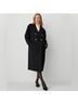 Ann Taylor 51% Polyester 49% Wool 100% Polyester Black Trenchcoat Size M - photo 4