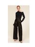 A.L.C. Black Long Sleeve Blouse Size 14 - photo 3