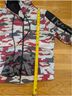 True Religion 100% Nylon 100% Cotton 100% Polyester Camo Red Gray Windbreaker Size S - photo 10