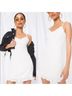 Superdown 100% Polyester 100% Rayon White Casual Dress Size XS - photo 4