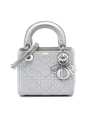 Dior Mini Iridescent Lambskin Cannage Lady Dior (view 1)