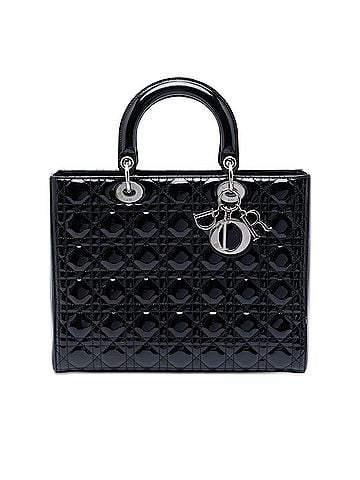Dior Large Patent Cannage Lady Dior (view 1)
