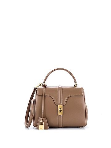 Céline 16 Top Handle Bag Grained Calfskin Small (view 1)