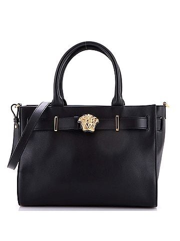 Versace Palazzo Medusa Belted Convertible Tote Leather Large (view 1)