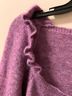 Sézane Solid Purple Pullover Sweater Size L - photo 7