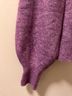 Sézane Solid Purple Pullover Sweater Size L - photo 5