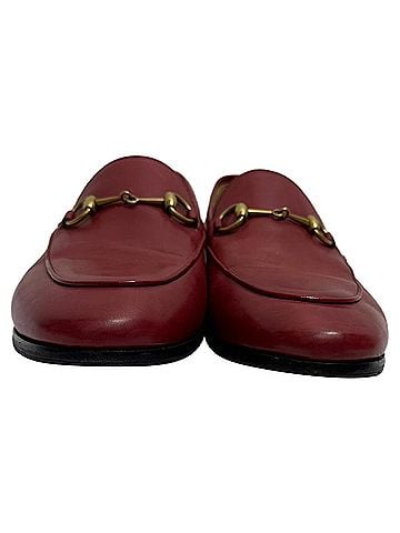 Gucci Gucci Jordaan Loafers in Red Calfskin Leather (view 2)