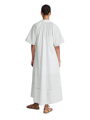 Madewell Poplin Splitneck Midi Shirtdress Casual Dress (view 2)