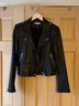 IRO 100% Lambskin Black Silver Jacket Size 8 - photo 3