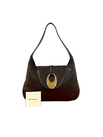 Bvlgari Leather Front Ring Hobo (view 2)