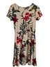 Derek Heart Floral Red White Green Casual Dress Size S - photo 2