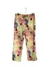 Tibi Floral Yellow Pink Casual Pants Size 4 - photo 1