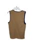 Campus 100% Acrylic Print Blue Tan Sweater Vest Size S - photo 2
