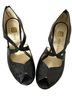 True Gault 100% Leather Black Heels Size 10 - photo 1