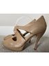 True Gault 100% Leather Snake Print Tan Heels Size 10 - photo 5