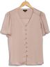 Pleione 100% Polyester Graphic Pink White Short Sleeve Blouse Size M - photo 7