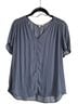 Maison d' Amelie 100% Polyester Blue Short Sleeve Blouse Size S - photo 1