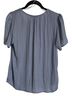 Maison d' Amelie 100% Polyester Blue Short Sleeve Blouse Size S - photo 2
