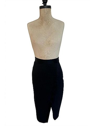 Nicole Miller Tuxedo Skirt in Black (view 2)