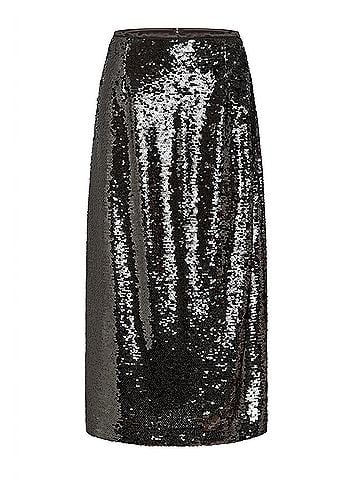 Marie Oliver Wray Midi Skirt in Platinum (view 1)