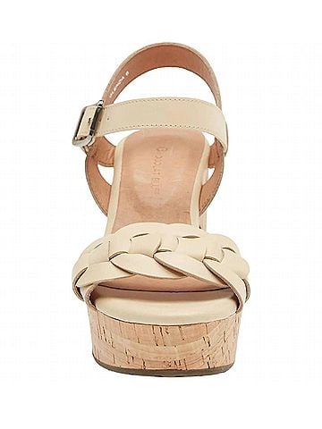Chocolat Blu Women's Glenda Wedge Sandal in Cream (view 2)