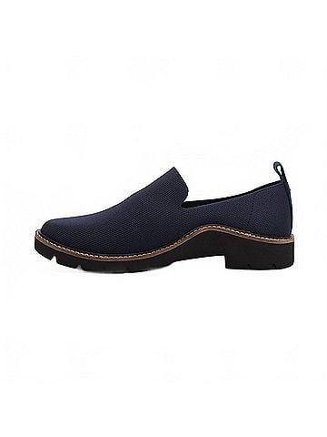 Aetrex Women's Chloe Slip On Loafers in Navy (view 2)