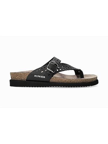 Mephisto Women's Helena Perf Sandals in Black (view 1)