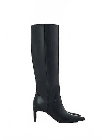 Billini Women's Huda Knee High Stiletto Boot in Black (view 1)