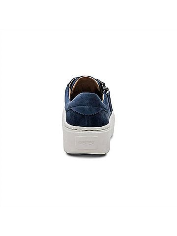 Aetrex Women's Aubrey Arch Support Platform Sneakers in Navy (view 2)