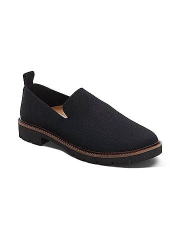 Aetrex Women's Chloe Slip On Loafers in Black (view 1)