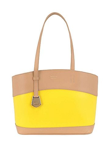 Salvatore Ferragamo Women's Charming Leather Tote Bag in Brown Multi (view 1)