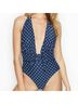 WeWoreWhat Polka Dots Blue White One Piece Swimsuit Size M - photo 11
