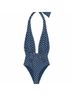 WeWoreWhat Polka Dots Blue White One Piece Swimsuit Size M - photo 10