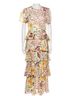 Rhode 100% Viscose Floral Multi Color Cocktail Dress Size M - photo 6