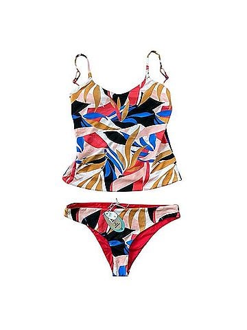 PrAna Jess reversible tankini top and Gemma reversible bikini bottom Two Piece Swimsuit (view 1)