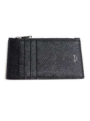 Céline CELINE Celine Zip-Around Compact Card Holder Coin Purse/Coin Case Black 10B683GTH.38SI Men's (view 1)