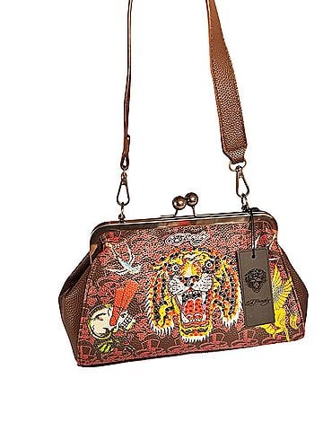 Ed Hardy Leather Shoulder Bag (view 1)