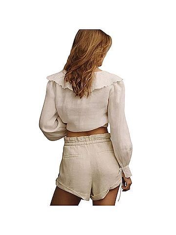 Anthropologie Linen Beach Shorts Shorts (view 2)